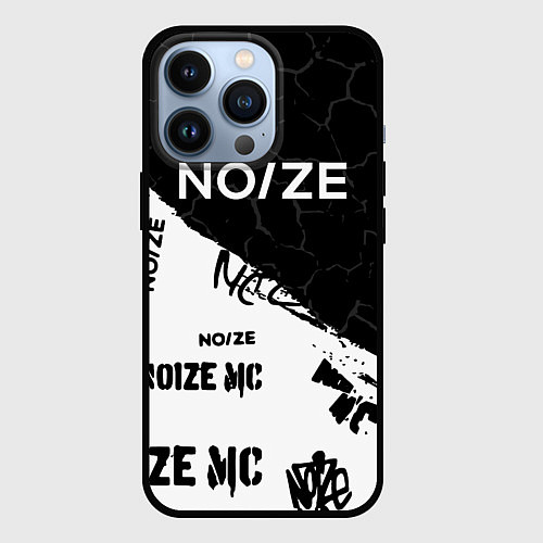 Чехол iPhone 13 Pro Noize mc Паттерн / 3D-Черный – фото 1