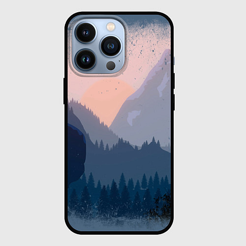 Чехол iPhone 13 Pro Call of the Mountain / 3D-Черный – фото 1