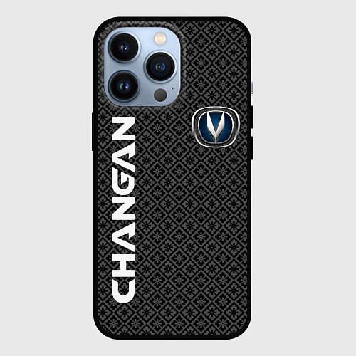 Чехол iPhone 13 Pro CHANGAN - ЧАНГАН КИТАЙСКИЙ ПАТТЕРН / 3D-Черный – фото 1