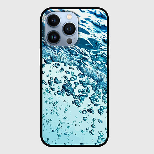 Чехол iPhone 13 Pro Wave Pacific ocean / 3D-Черный – фото 1