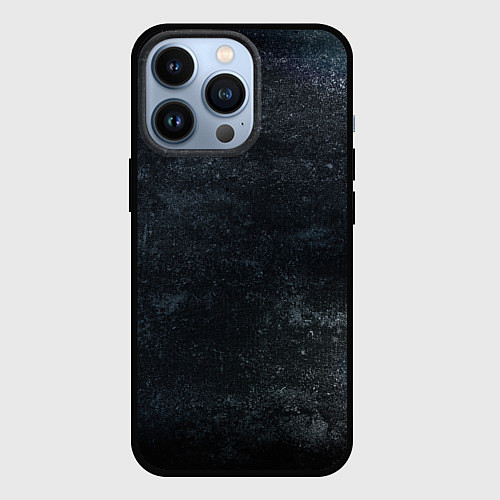 Чехол iPhone 13 Pro Темная текстура / 3D-Черный – фото 1
