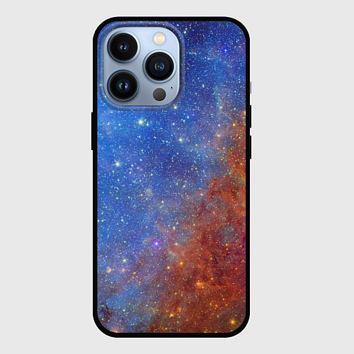 Чехол iPhone 13 Pro Яркая вселенная / 3D-Черный – фото 1