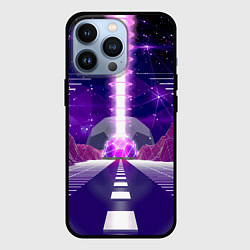 Чехол для iPhone 13 Pro Vaporwave Neon Space, цвет: 3D-черный