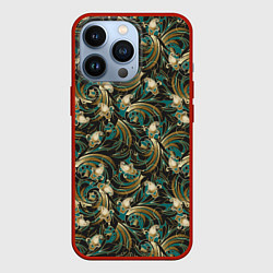 Чехол iPhone 13 Pro Абстрактные зеленые листья