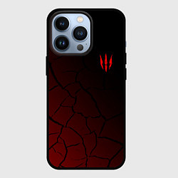 Чехол для iPhone 13 Pro THE WITCHER КОГОТЬ ТРЕЩИНЫ, цвет: 3D-черный