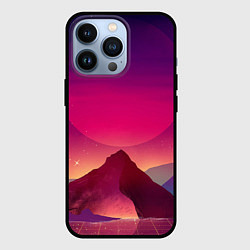 Чехол для iPhone 13 Pro Горы Космос Neon Психоделика, цвет: 3D-черный