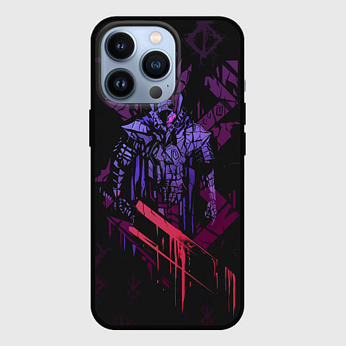 Чехол iPhone 13 Pro BERSERK РУНА СОУЛУ спина / 3D-Черный – фото 1