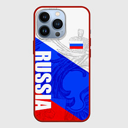 Чехол iPhone 13 Pro RUSSIA - SPORTWEAR - ТРИКОЛОР