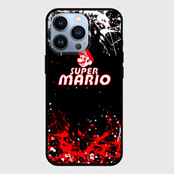 Чехол для iPhone 13 Pro Super mario брызги красок, цвет: 3D-черный