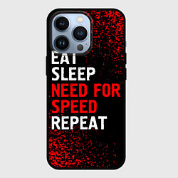 Чехол iPhone 13 Pro Eat Sleep Need for Speed Repeat - Спрей