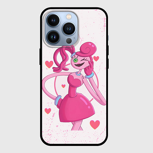 Чехол iPhone 13 Pro POPPY PLAYTIME - Mommy long legs - Мамочка длинные / 3D-Черный – фото 1