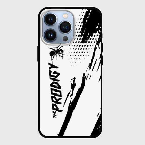Чехол iPhone 13 Pro The prodigy - логотип / 3D-Черный – фото 1
