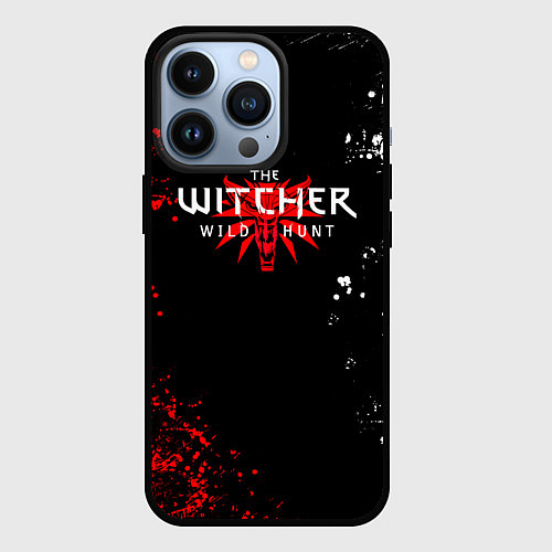 Чехол iPhone 13 Pro THE WITCHER: Ведьмак: Охотник на Монстров / 3D-Черный – фото 1