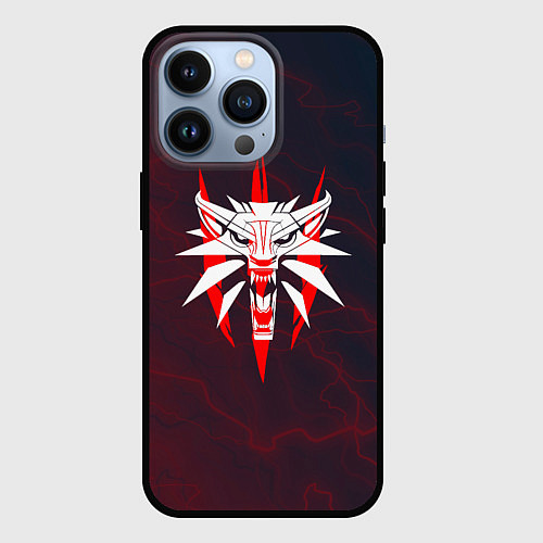 Чехол iPhone 13 Pro THE WITCHER КОГОТЬ МОЛНИИ / 3D-Черный – фото 1