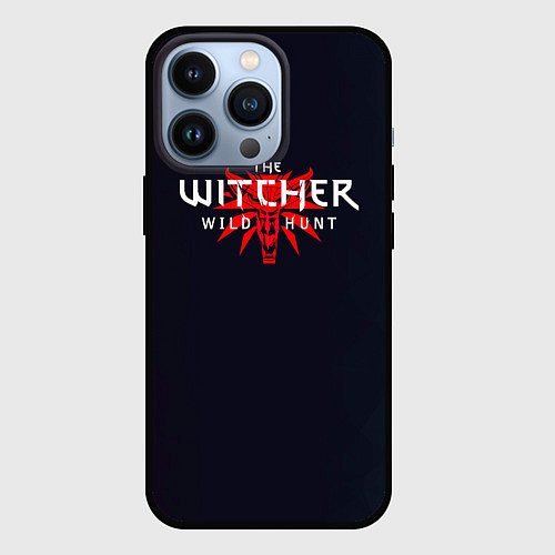 Чехол iPhone 13 Pro THE WITCHER MONSTER SLAYER ВОЛК / 3D-Черный – фото 1