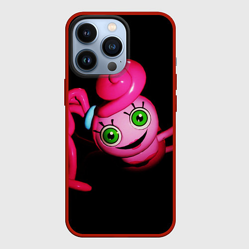 Чехол iPhone 13 Pro POPPY PLAYTIME - Mommy long legs - Мама длинные но / 3D-Красный – фото 1