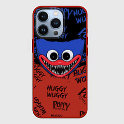 Чехол iPhone 13 Pro СИНИЙ МОНСТР - ХАГГИ ВАГГИ - HUGGY WUGGY