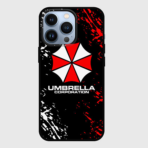 Чехол iPhone 13 Pro Umbrella Corporation Resident Evil / 3D-Черный – фото 1