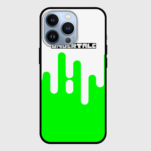 Чехол iPhone 13 Pro Undertale андертейл логотип / 3D-Черный – фото 1