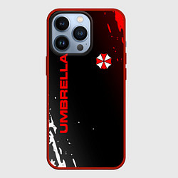 Чехол для iPhone 13 Pro Resident evil амбрелла, цвет: 3D-красный