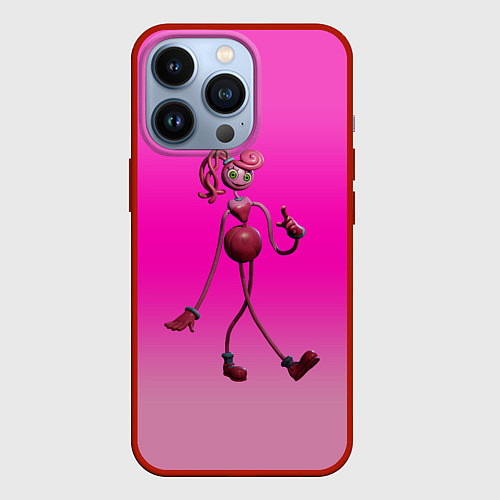 Чехол iPhone 13 Pro POPPY PLAYTIME МАМА ДЛИННЫЕ НОГИ / 3D-Красный – фото 1