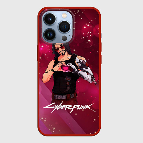 Чехол iPhone 13 Pro Love Johnny / 3D-Красный – фото 1