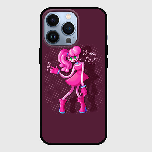 Чехол iPhone 13 Pro POPPY PLAYTIME МАМА ДЛИННЫЕ НОГИ MOMMY LONG LEGS / 3D-Черный – фото 1