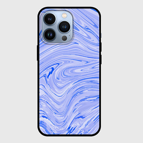 Чехол iPhone 13 Pro Abstract lavender pattern / 3D-Черный – фото 1