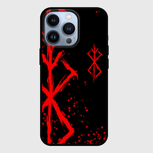 Чехол iPhone 13 Pro КЛЕЙМО ЖЕРТВЫ BERSERK БЕРСЕРК / 3D-Черный – фото 1