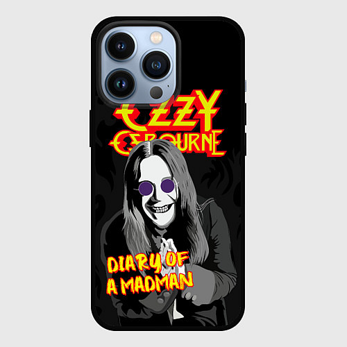 Чехол iPhone 13 Pro OZZY OSBOURNE ОЗЗИ ОСБОРН / 3D-Черный – фото 1