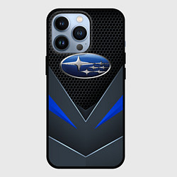 Чехол для iPhone 13 Pro Спортивная броня Subaru, цвет: 3D-черный
