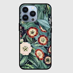 Чехол iPhone 13 Pro Цветы Полуночные