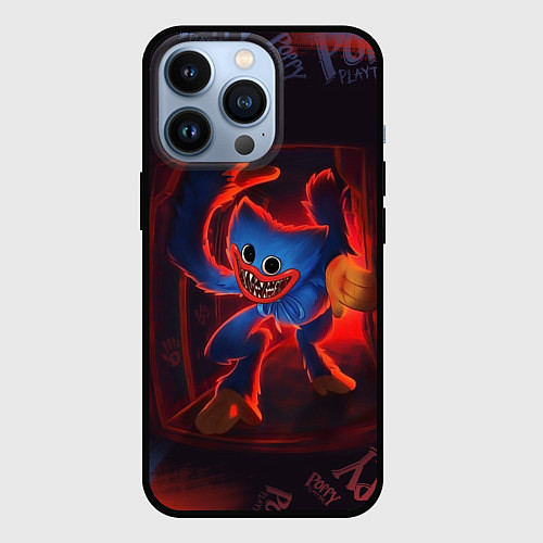 Чехол iPhone 13 Pro HuggyWuggy PP / 3D-Черный – фото 1