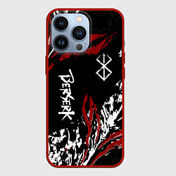 Чехол для iPhone 13 Pro BERSERK BLACK MASK - БЕРСЕРК ЧЁРНАЯ МАСКА, цвет: 3D-красный