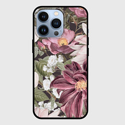 Чехол iPhone 13 Pro Цветы Красивый Цветочный Букет Георгин