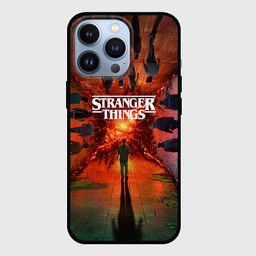 Чехол iPhone 13 Pro Stranger Things 4 Измерения / 3D-Черный – фото 1