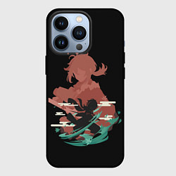 Чехол для iPhone 13 Pro KAZUHA GENSHIN IMPACT, цвет: 3D-черный