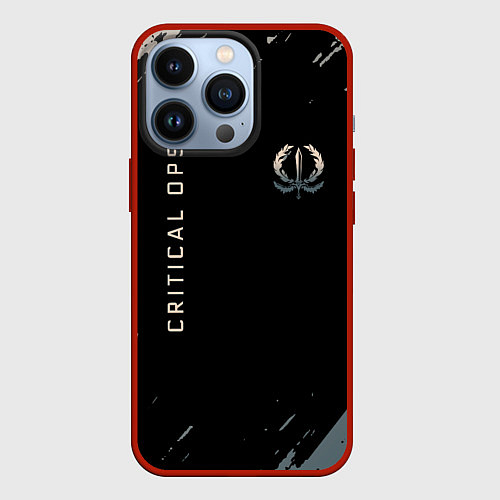 Чехол iPhone 13 Pro CRITICAL OPS C-OPS / 3D-Красный – фото 1