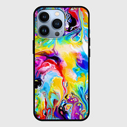 Чехол для iPhone 13 Pro Неоновые всплески красок Лето Neon splashes of col, цвет: 3D-черный