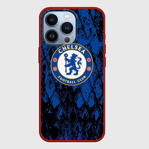 Чехол iPhone 13 Pro CHELSEA F ЧЕЛСИ LOGO / 3D-Красный – фото 1