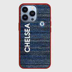 Чехол iPhone 13 Pro CHELSEA F C ЧЕЛСИ ШУМ ПОЛОС ТЕКСТУРА