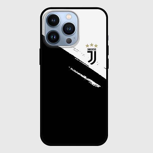 Чехол iPhone 13 Pro Juventus маленькое лого / 3D-Черный – фото 1