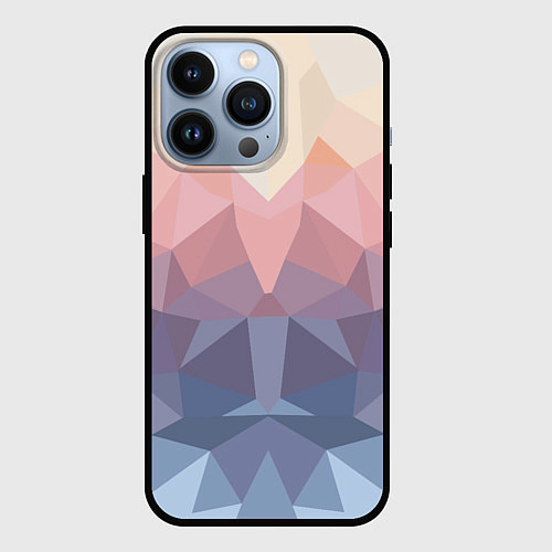 Чехол iPhone 13 Pro Полигональная свежесть 2022 / 3D-Черный – фото 1