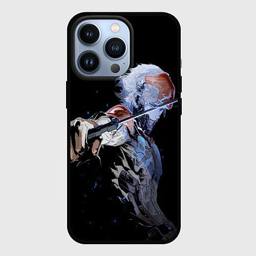 Чехол iPhone 13 Pro METAL GEAR RISING Райден с мечом / 3D-Черный – фото 1