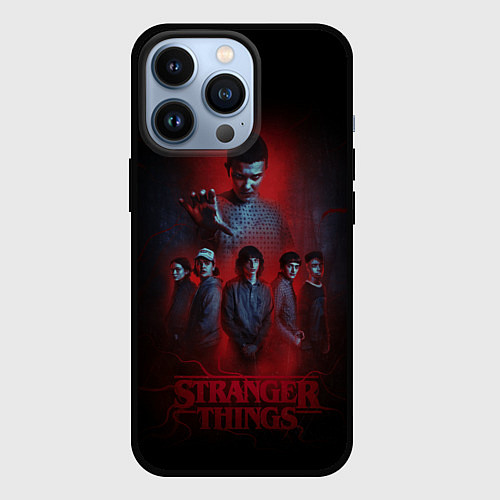 Чехол iPhone 13 Pro ОЧЕНЬ СТРАННЫЕ ДЕЛА ST STRANGER THINGS / 3D-Черный – фото 1