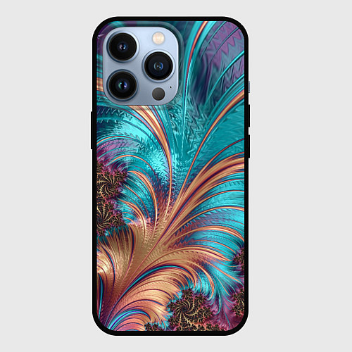 Чехол iPhone 13 Pro Floral composition Цветочная композиция / 3D-Черный – фото 1