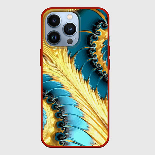 Чехол iPhone 13 Pro Двойная авангардная спираль Double avant-garde spi / 3D-Красный – фото 1