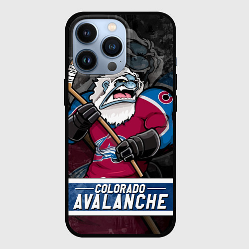 Чехол iPhone 13 Pro Colorado Avalanche Колорадо Эвеланш Маскот / 3D-Черный – фото 1