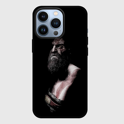 Чехол iPhone 13 Pro Кратос Kratos / 3D-Черный – фото 1
