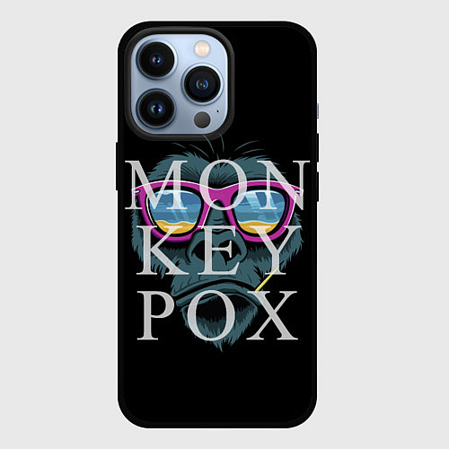 Чехол iPhone 13 Pro MONKEYPOX / 3D-Черный – фото 1
